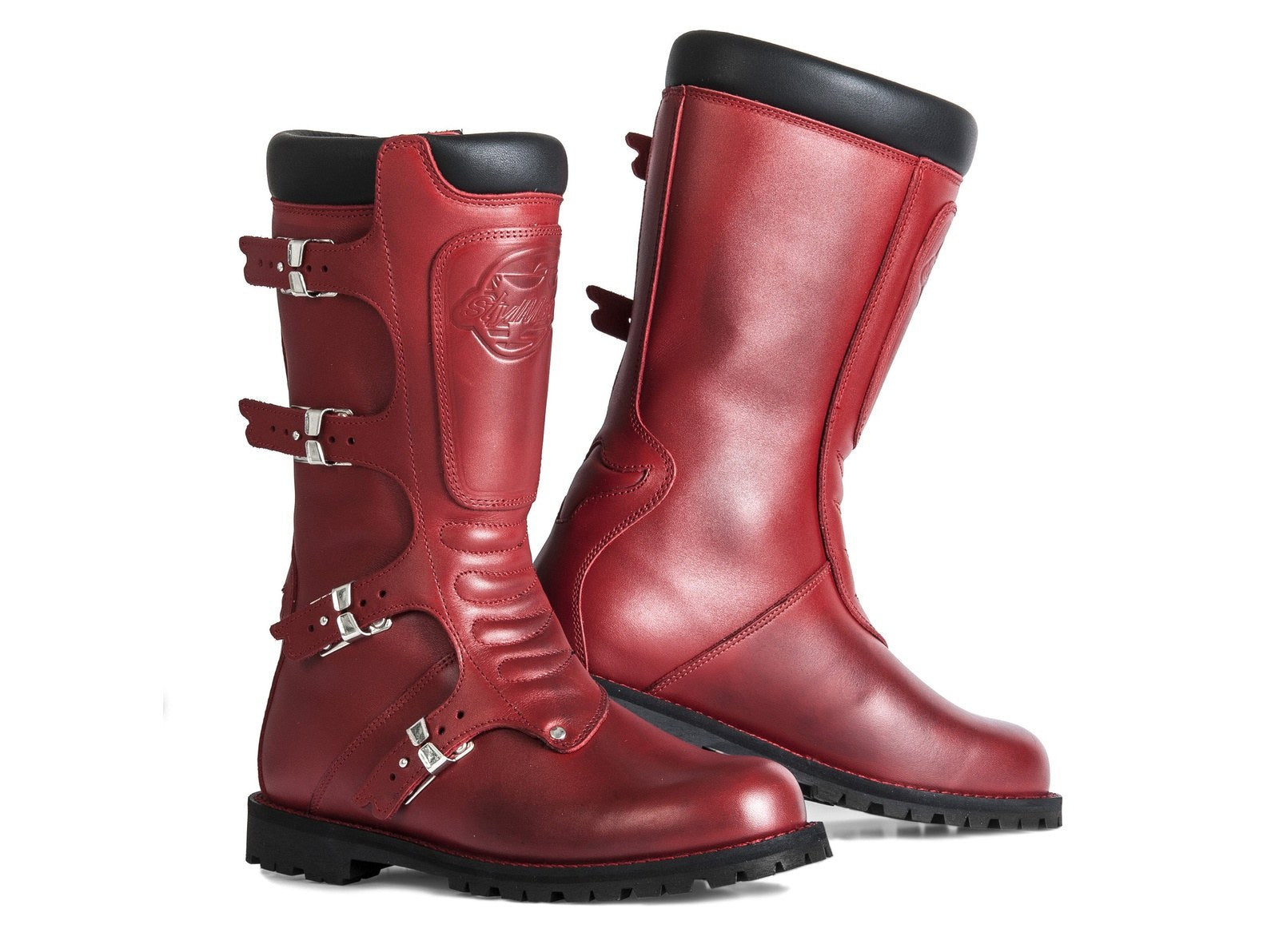 Stylmartin Continental Red Stylmartin US motorcycle riding boots shoes
